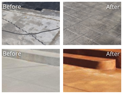 Concrete Before and After